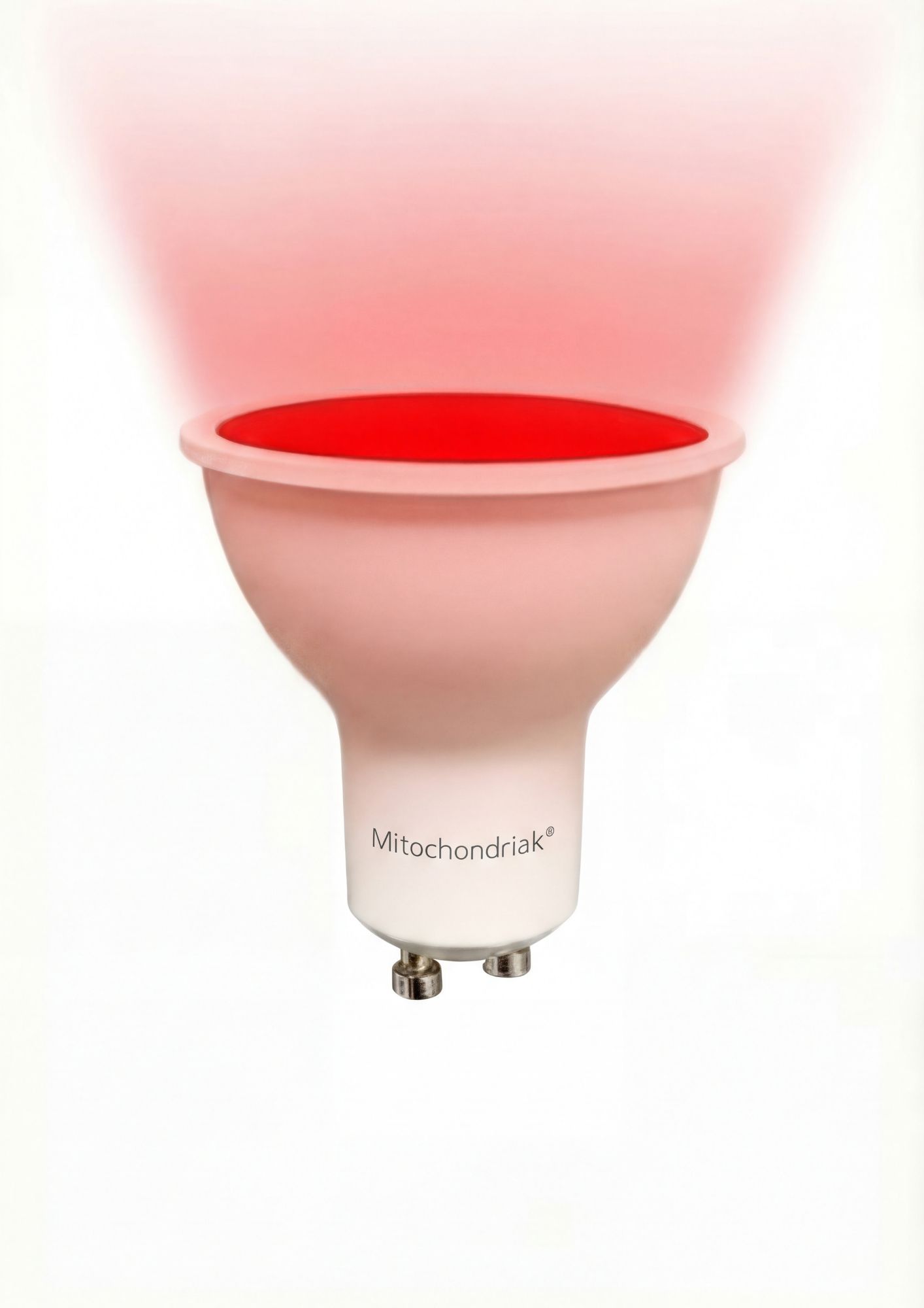 Mitochondriak GU10 red light bulb – illustrative image